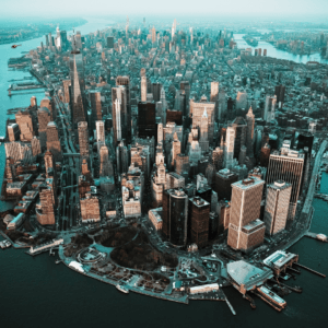 Manhattan View from Helicopter