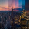 Spectacular time-lapse view of NYC's skyline, featuring landmarks and vibrant hues of dusk to night, captured by The Luxury List for luxury travel aficionados.